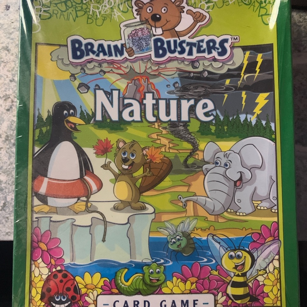 Brain Busters Nature Card Game - New and sealed Kids Game